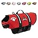 X-Small Paws Aboard Red Neoprene Dog or Cat Life Preserver for Pets 6-15 Lbs