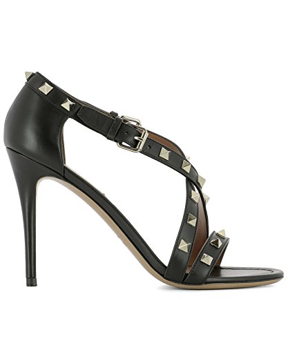 Valentino Garavani Mujer Mw2s0b44v0t0n0 Negro Cuero Sandalias