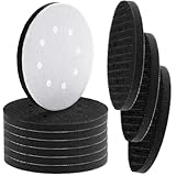 10 Pcs Orbital Sander Foam Pad 5 Inch 8 Holes Soft Density Surfprep Sander for 5 in Orbital Hook and Loop Soft Sponge Foam Sanding Pads for Automotive,Woodworking Polishing