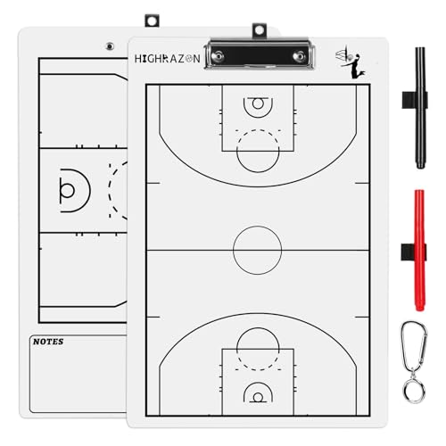 HIGHRAZON Basketball Coaches Clipboard,White Double-Sided