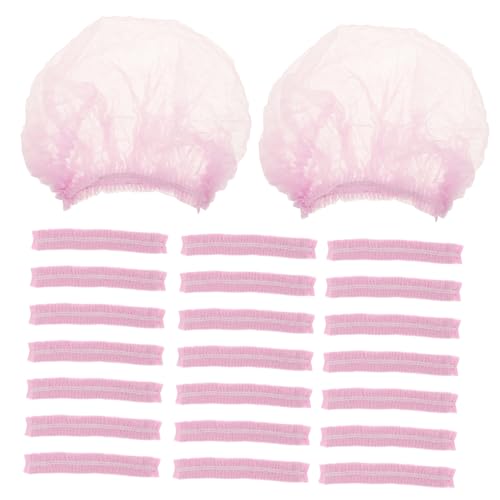 IWOWHERO 100pcs Disposable Non-woven Hair Nets Mesh Caps for Food Service Use Comfortable Breathable Design for Cleanliness and Convenience Workspaces