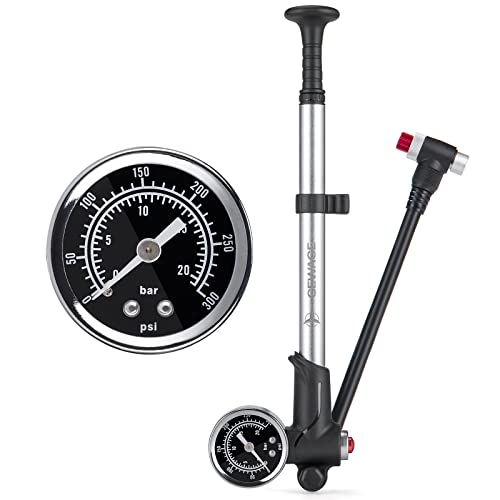 GEWAGE 自転車 サスペンションポンプ 300psi 米式対応