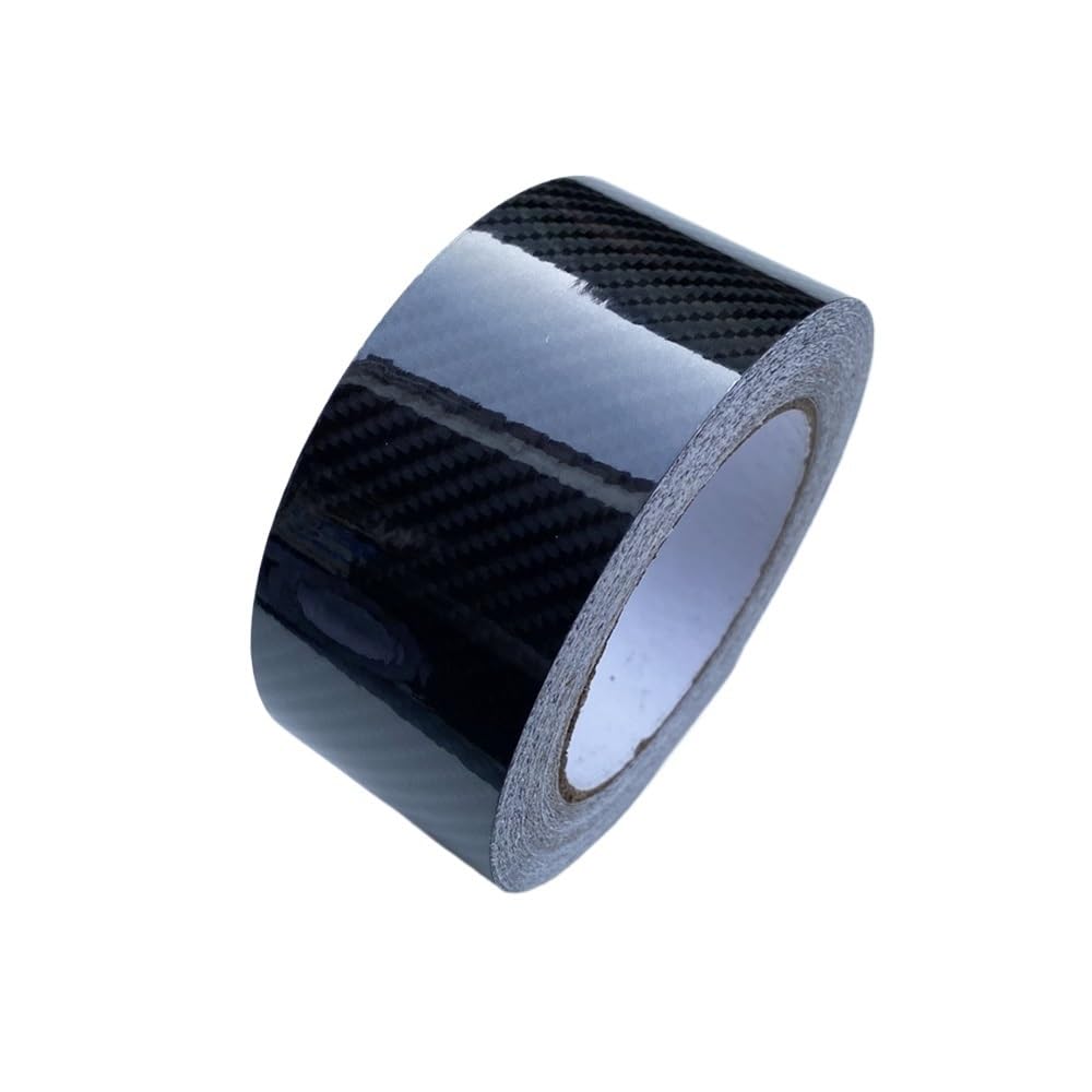 Taśma samoprzylepna winylowa Carbon Fibre, Winylowa folia samochodowa z włókna węglowego Błyszcząca czarna matowa czerń 3D Carbon 6D Wiele rozmiarów(6d Carbon Vinyl,10X1000 CM)