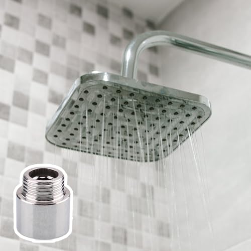 2 Stück Hahnverlängerung Edelstahl,Hahnverlängerung 1/2 zoll 20mm Wasser Gewindefitting,Silber Hahnverlängerung Edelstahl,für Trinkwasser und Heizung Installation,Wasserhähne Eckventile Duschköpfe.