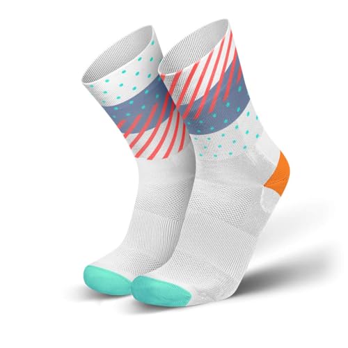 INCYLENCE ULTRALIGHT Laufsocken für Damen und Herren, atmungsaktiv und sehr dünn, 1 Paar (DE/NL/SE/PL, Numerisch, 43, 46, Regular, Regular, Wildness Inferno)