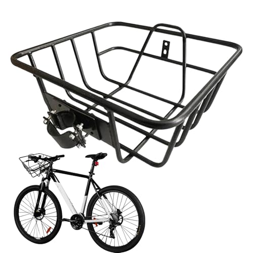 Cesta para patinete, accesorios de metal con gran capacidad - Cesta portabicicletas | para el trabajo diario ciclismo aventura al aire libre viajes deportes de montaña pesca jardinería camping