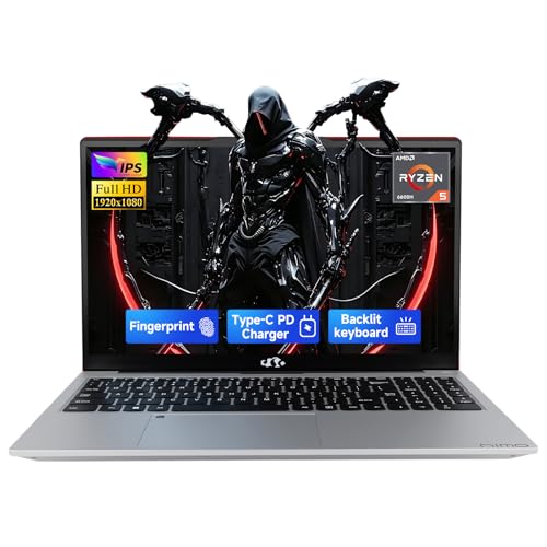 Image of NIMO 15.6 inch IPS FHD Light Gaming Laptop,AMD Ryzen 5 6600H 32GB DDR5 RAM 1TB SSD (Beat I5 /I7, 6 Cores Up to 4.5GHz) Radeon 660M GPU PC with 100W Type-C for College Students, Business