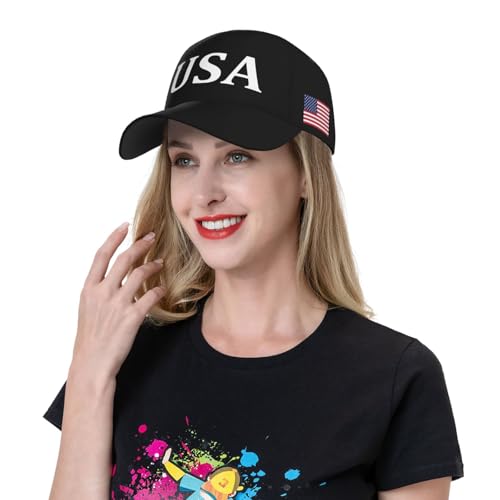 Image of Trucker Hat Distressed Baseball Cap Golf Cap Adjustable Sportswear Hat for Men Women Unisex