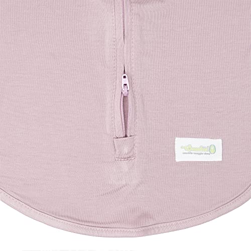 Image of Woombie Eucalyptus Leaf Tencel Sweaddling Blanket - Ultra Soft, Soothing Eucalyptus Fiber Baby Swaddle - Wearable Baby Blanket - Pink Dahlia, 5-13lbs