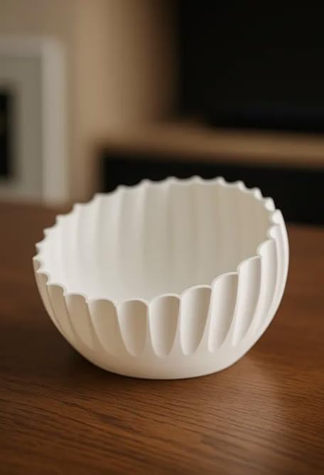 Elegant Pleated Decorative Bowl-image-46