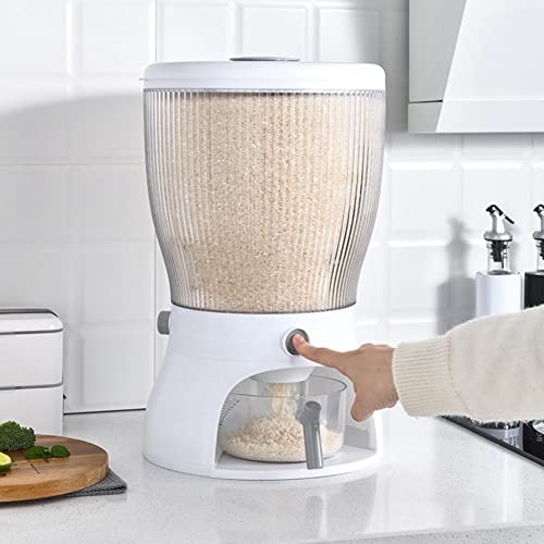 Distributeur de céréales et conteneur riz compartimenté transparent
