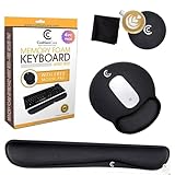 CushionCare Keyboard Wrist Rest Pad - Mouse Pad Included - Ergonomic Support - Made of Foam That Is Built to Last- Provides Comfort and Support to Hands
