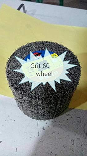 Set of 6 Pieces Non-woven Abrasive Flap Wheel P60 fits hardin metabo Roxx Tools Fein bluerock burnisher Hand Held burnishing machine aluminum oxide grinding plates stain remove metal polish