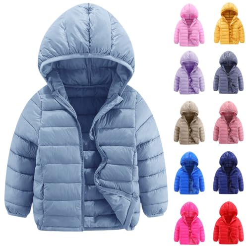 Girls Boys Winter Coat Warm Casual Zip Up Hooded Puffer Quilted Jacket - image 1