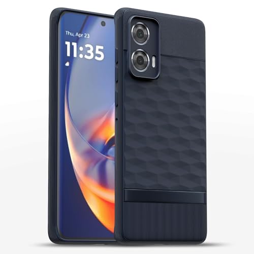 Image of Outlouders Back Cover for Motorola Moto Edge 50 Fusion 5G / Motorola Moto G96 5G | TPU Soft Flexible Shockproof | Full Camera Protection Back Case (Blue)