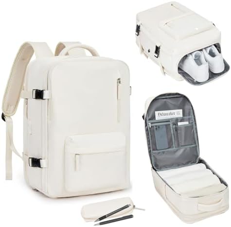 Mochila de Viagem Grande Impermeável com USB e Compartimento para...