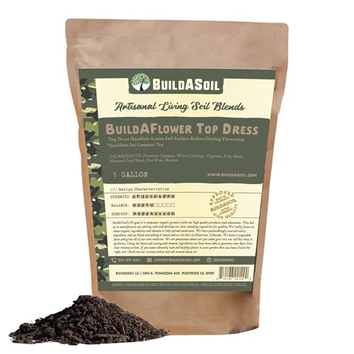 BuildASoil Build-A-Flower Top Dress Kit – 1 Gallon Bag