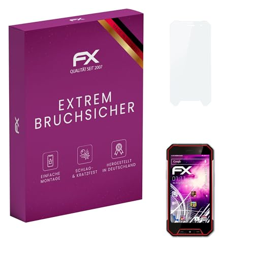 atFoliX Plastic Glass Protective Film compatible with Facom F400 Glass Protector, 9H Hybrid-Glass FX Screen Protector