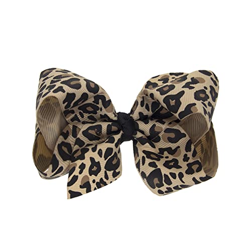 Baby Girls Leopard Print Bow Hairpin Bow Leopard Hair Bow For Women #TOP1