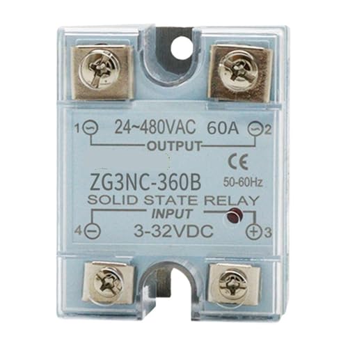 Relais statique monophasé ZG3NC-360B 60DA avec isolation DC-AC pour armoire électrique