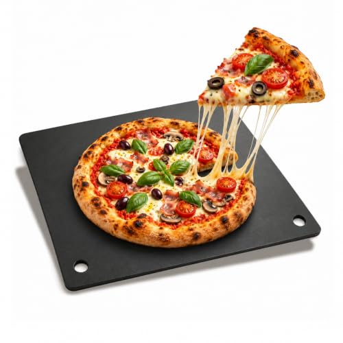 16"x13.4" Pizza Steel for Oven and Grill: 1/4" Baking Steel,Lifting Holes