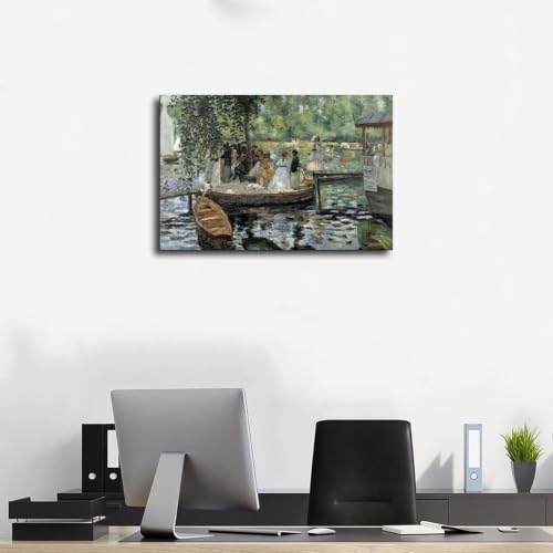 Impression sur toile La Grenouillere Renoir cadre déco murale