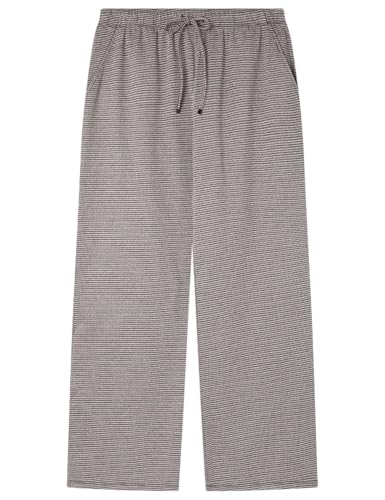 Jogging Femme Ceinture Élastique Wide Leg Maille Jacquard