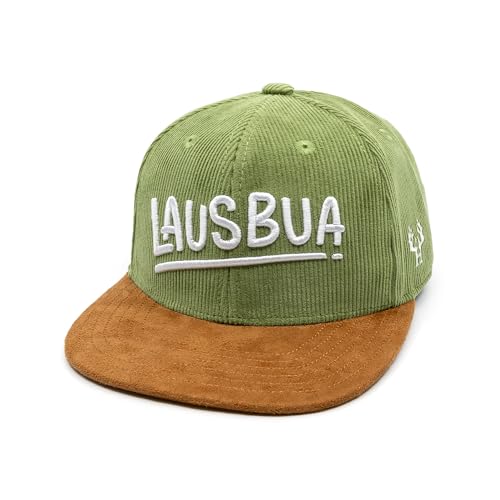 Du Hirsch Bayerisches Snapback Cap Kinder Lausbua Hellgrün Cord M