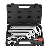 Wasserzählerschlüssel, Halbmond-Haken, Halbmond-Stoßdämpfer-Rundmutter, Entfernungswerkzeug für Sanitär-Wartung, 10 Stück