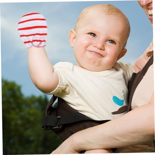 Newborn Mittens 6 Pairs Cotton Anti-Scratching Baby Gloves for Infants 0-6 Months Soft Protection for Baby's Face for Newborns and Infants2