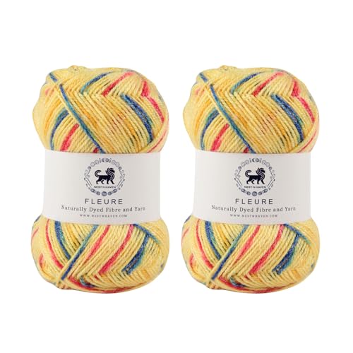 Image of Nestnhaven Acrowools Fleure Hand Knitting and Crochet Yarn. Pack of 1 Ball - 100gms. Shade no - NNHF (Multicolor23) | (200 Gm)