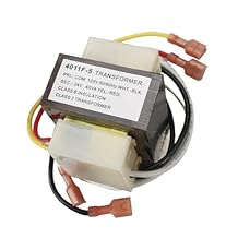 46-24124-06 محول Rheem Furnace 40VA 24V/120V HVAC لشركة Basler Electric BE161640GDD 29M7101، محول فرن HVAC من 120V إلى 24V AC من الفئة 2 4011F-5- حامل بفتحتين