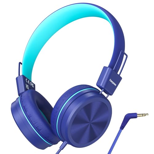 Cowyawn Kids Headphones, Toddler Headphones with Safe Volume Limiter 94dB, Wired School Headphones...