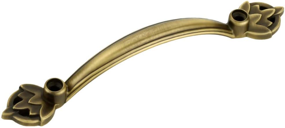 FAST CP05 Brass Antique Front Screw Cabinet Pull Handle for Door and Window( Brown , 4 inch , 2pcs )