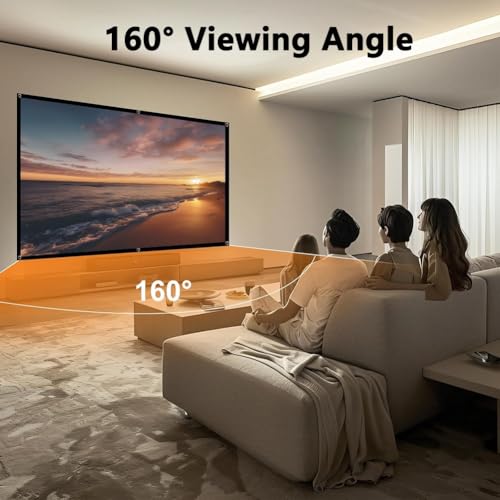 Pantalla de proyector plegable 150 pulgadas 16:9 antiarrugas miniatura 3
