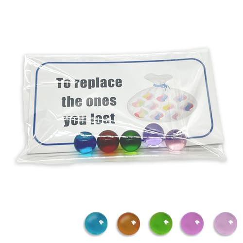 YSUY 5pcs Glass Bead Gift with a Card Funny Gifts for Women & Men - Novelty & Gag Toys - Joke Presents for Birthdays Fathers Day Random Stuff - Silly Gifts Cheap Present Weird Stuff Gift Ideas