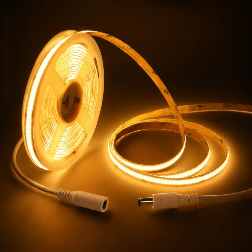 Image of LED Strip Lights 24V COB Warm 3000K 16.4ft /5M (No Power Supply)