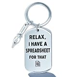 YCSPMO Accountant Gifts Funny Accounting Keychain for Christmas Graduation Thank You Gifts for Finance Director CPA Analyst Bookkeeper Auditing Stock Trader Bankers Advisor Manager Coworker Jewelry