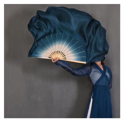 Voile de soie pour éventails danse orientale rouge sur scène