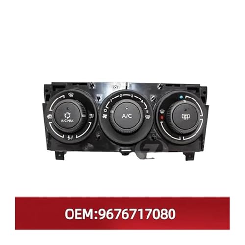 Panneau de commande de climatisation finition décor noir Peugeot 308 durable 9676717080 - 2