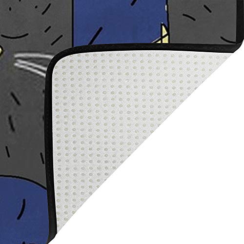 Tapis de salon chat Ruchen isolant et anti-glissade en velours - 5