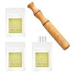 Breathing Tube Inhaler Set - 1 Inhaler + 3 Fiber Sticks, Unscented Wood & Fiber, Breathe Free Necklace Partner, Breathing Necklace with Resistance, Relieve Anxiety for Anxious Adults