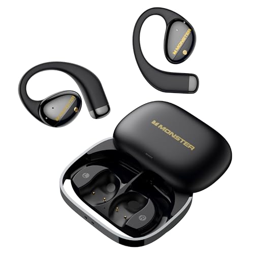 Monster Open Ear AC520 Headphones, Bluetooth 6.0 Wireless Earbuds with HiFi Sound, 24H Playtime, ENC Clear Call, Unique Handbag Design,IPX6 Resistance