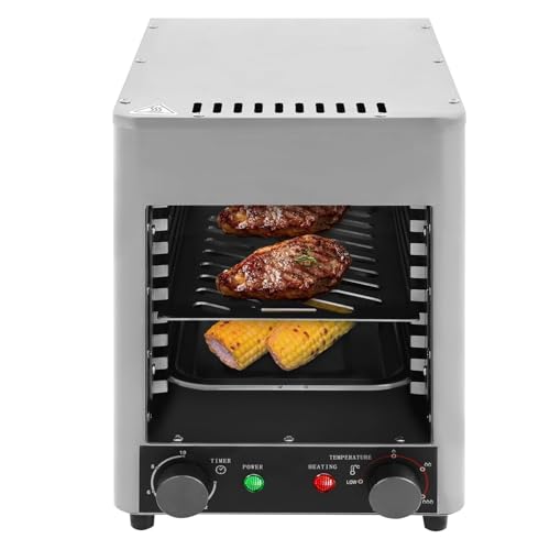 Parrilla Gourmet for Carnes (1700 W), Calidad de Asador, Parrilla Eléctrica Infrarroja for Interiores, Accesorios de Acero Inoxidable, Parrillas Eléctricas for Asar