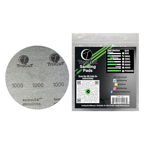 CTD TruCut Sanding Pads for Bowling Ball Resurfacing (1000 grit 6 inch)