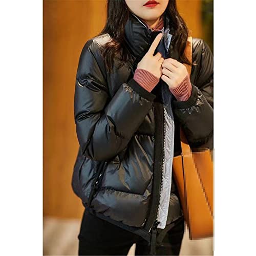 Veste ample col montant beige idéale pour les sorties urbaines d'hiver - 4