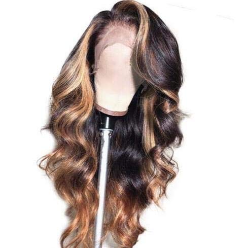 Body Wave Blonde Brown 1BT27 Color Lace Front Deep Part Human Hair Wig 150% Density Natural Hairline with Baby Hair for Black Women (18 Inch, 13X6 Lace Front)