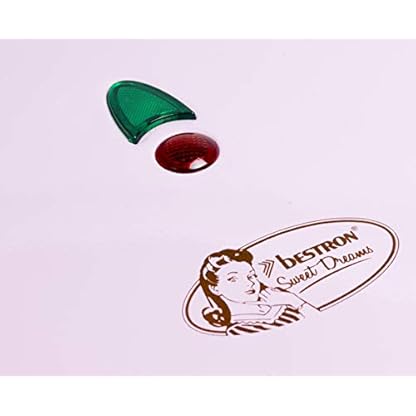 Bestron Waffeleisen für klassische Herzwaffeln, Waffelmaker mit Antihaftbeschichtung für Waffeln in Herzform, Retro Design, inklusive Rezeptvorschläge, 700 Watt, Farbe: Rosa – Bild 5