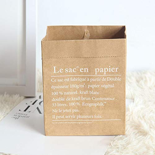 Fan-Ling 2019 New Cute Mini Paper Bag,Kraft Paper Storage Bag,Baby Kids Toys Fruit Flower Storage Bag,Versatile,Easy Folding, Stacking, Storage Space Saving (A)