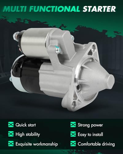 Image of SCITOO Starter Motor fit for Chevrolet for Metro 1.0L 1998-2000,for Chevrolet for Metro 1.3L 1998-2001,for Chevrolet for Sprint 1.0L 1985-1991 Replacement Starter 16971,17142,17143